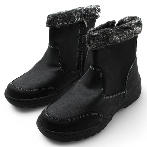 Khombu Women S Winter Snow Boots Warm Boots with Zipper Outdoor Easy Walking Sho - Picture 4 of 8